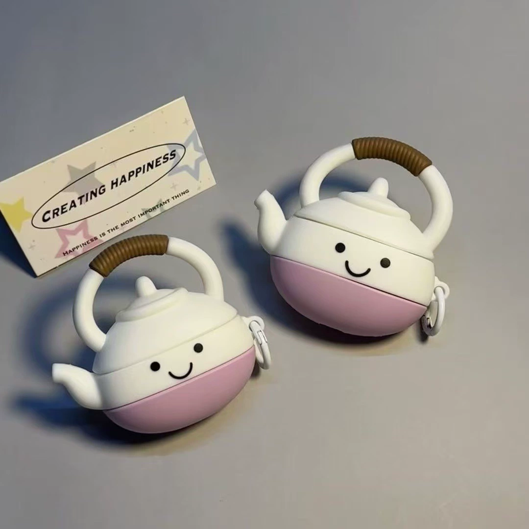 Картонная силиконовая защитная крышка для наушников AirPods — чехол с карабином