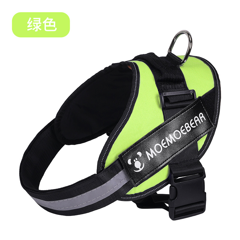 Fábrica de suministros para mascotas a prueba de explosiones K9 correa para el pecho para mascotas chaleco mediano y grande correa para el pecho de la cuerda de tracción del perro al por mayor