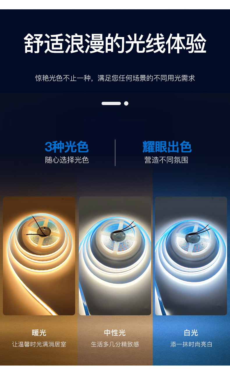 led灯带 12VCOB任意裁剪8MM300灯5MM400灯1灯1剪高亮灯条发光均匀-阿里巴巴
