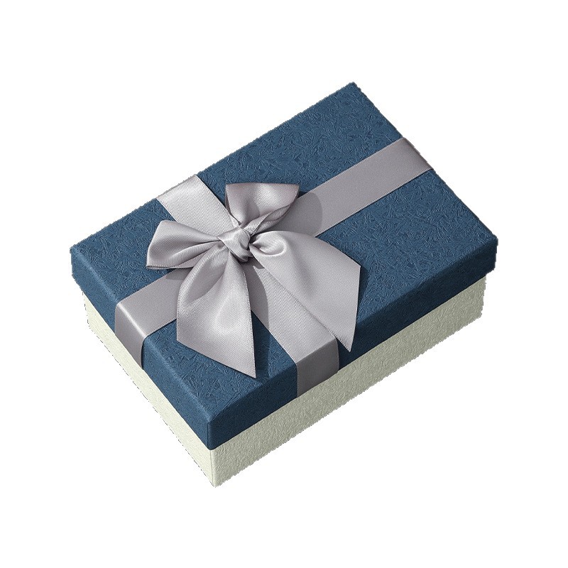 Caja de embalaje de la cubierta del cielo azul, lápiz labial, perfume, caja de regalo de maquillaje, tarjeta de regalo de San Valentín, caja de regalo de arco image 6