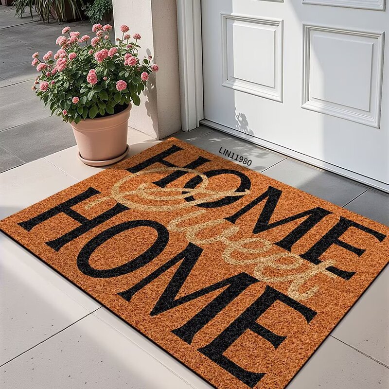 Cross-border silk loop entrance doormat, decorative foyer mat, dirt-resistant, wear-resistant, easy to maintain, non-slip floor mat