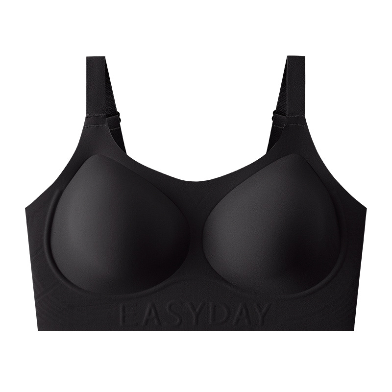 Base líquida sin marcas invisibles ropa interior grande pecho delgado taza bra sin tamaño de gran tamaño de elevación suave sostén de soporte mujer