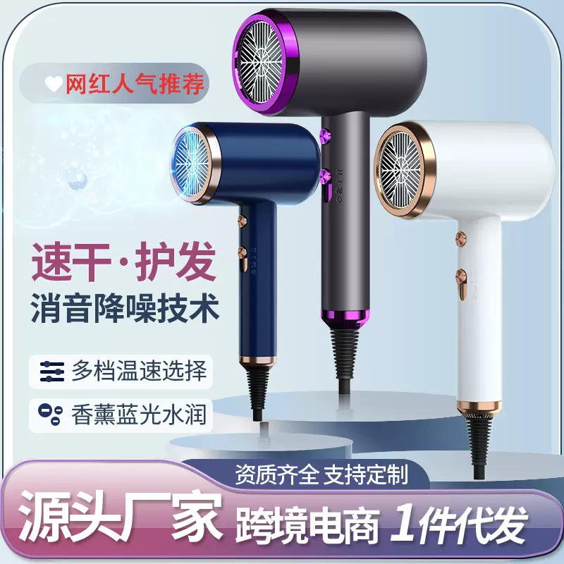 新款高速吹风机大功率家用发廊学生宿舍电吹风蓝光护发便携吹风机