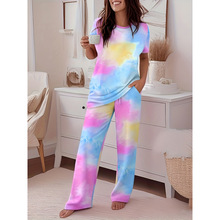 K 75993 printed casual women set ӡ��������װ�羳����ͨ