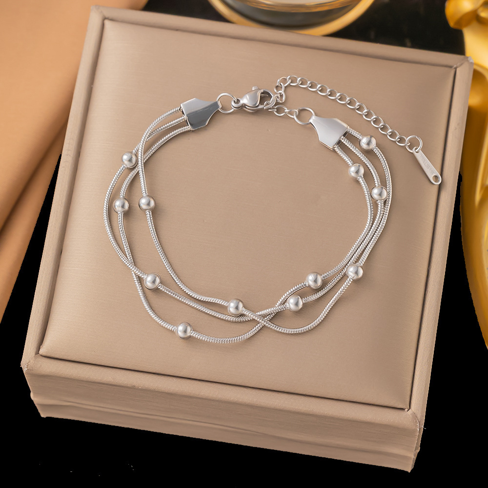 10g Weight 0.03µm-0.05µm Gold Plating Thickness PVD Coated Gold Plating Process Real Gold Plated Plating Material Bracelets, Necklace Classification ball chain, cable chain Chain Type 1 Piece Quantity Casual, Daily Occasion 304 Stainless Steel Material Geometric, Heart Shape Pattern All Seasons Season Women's Gender Elegant, Sweet Style Waterproof Non Tarnish, Round, Plating Craft PVD Coated Real Gold Plated Geometric Heart Shape 304 Stainless Steel Elegant Sweet Waterproof Non Tarnish Bracelets Necklace 11