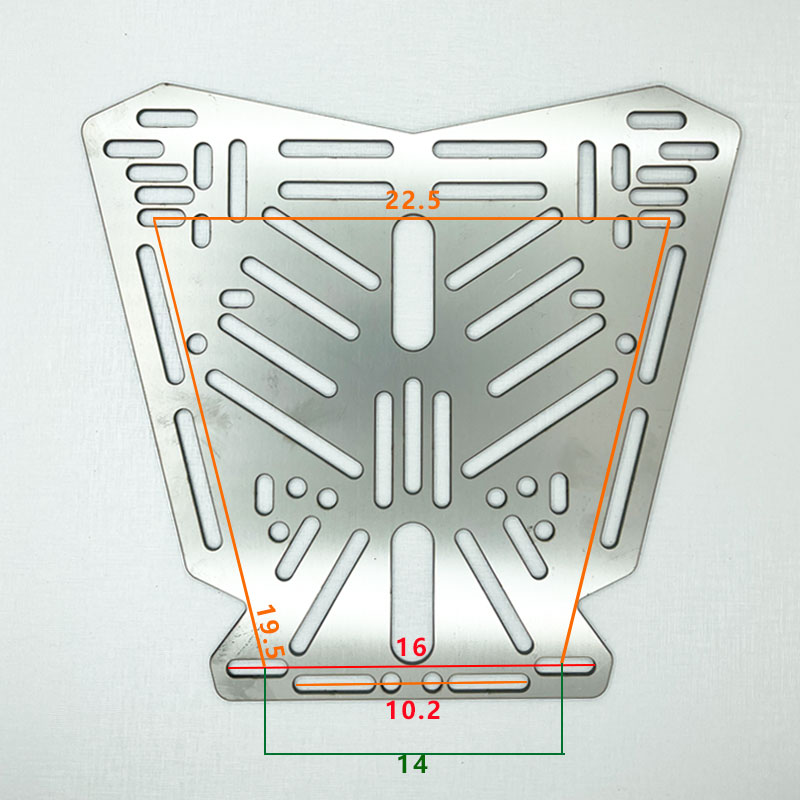 Aluminum Alloy Stainless Steel Tail Box Quick Release Base Electric Vehicle Bottom Plate Transfer Installation Connection Adjustable Hole Position Accessories