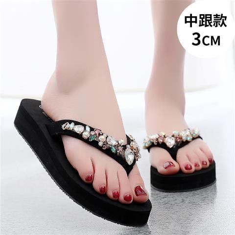 물방울 블랙 플로럴 3cm