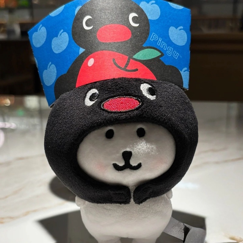 ピングー ペンギン フードは、10cmの人形、韓国のクマのペンダント、ヌヌヒトデのペンダント、キュートで超かわいいのに適しています。|undefined