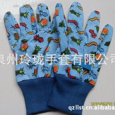 LC11手感舒适儿童园艺劳保手套赶海挖沙园艺园林透气耐磨手套厂家
