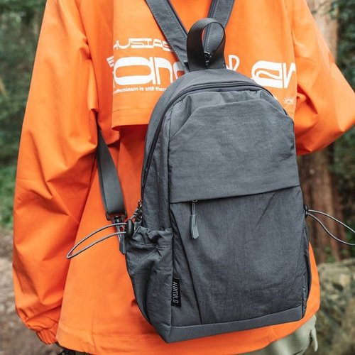 Women's 2025 Spring and Summer New Color-blocked Outdoor Travel Sports Backpack Korean Style Student School Dual Shoulder Bag
