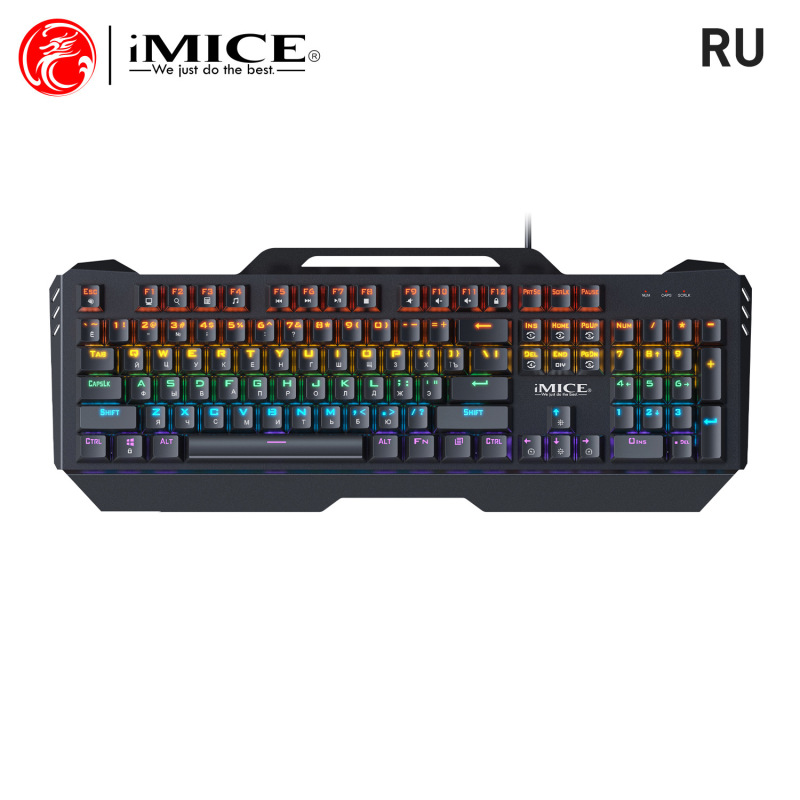 GK-400金属パネル機械キーボード全キー無沖有線104キーRGB発光多言語青軸|undefined