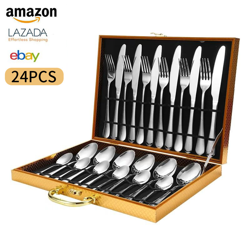 [6 명] 실버 24 피스 세트