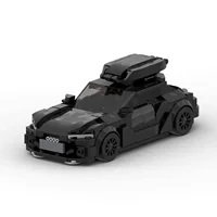 Трансграничные MOC блоки совместимы с Lego Audi RS6 блоки сборки гоночных автомобилей speed серии из восьми блоков