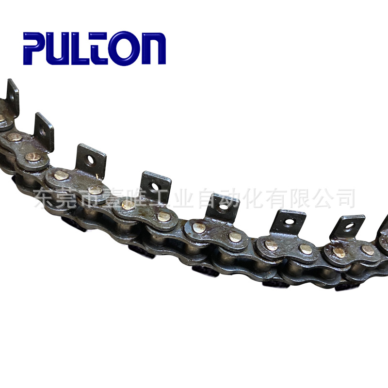 现货日本PULTON宝通带双侧弯板单孔附件35R-K1 2L工业输送链条