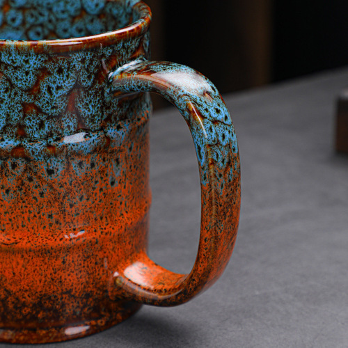 Cross-border hot selling kiln oil barrel cup large capacity ceramic mug creative coffee cup personal water cup small wholesale