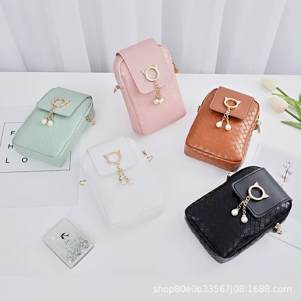 Korean Style Mobile Phone Bag Ladies Bags 2025 Fashionable Women's Shoulder Bag Wholesale Foreign Trade Small Bag Dropshipping