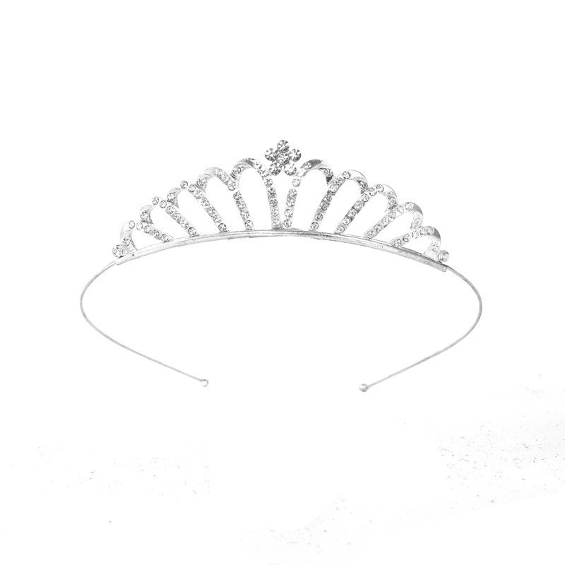 Diadema con Corona de Princesa Infantil de Metal Galvanizado para Cumpleaños y Fiestas image 1
