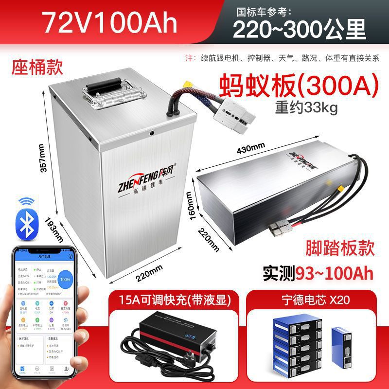 Diàndòngchē – Auto Parts and Accessories Battery for - 72v-100ah-ant-board-1-adjustable-charger