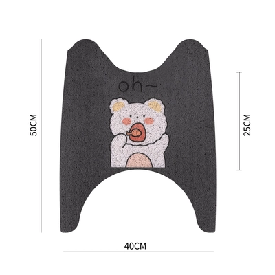 Electric vehicle foot mat | foot pad motorcycle foot pad - short-style-oh-bear-comes-with-velcro