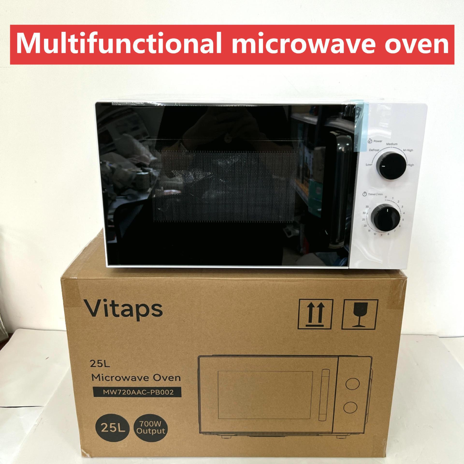 25-Liter Microwave Oven with Multifunctional Visual Turntable Heating, Specially Designed for Cross-Border Supply