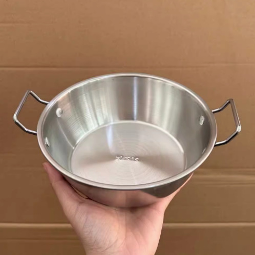不锈钢韩式米酒碗饭碗小吃碗带双耳调料碗饭沙拉碗带耳油炸小碗|undefined