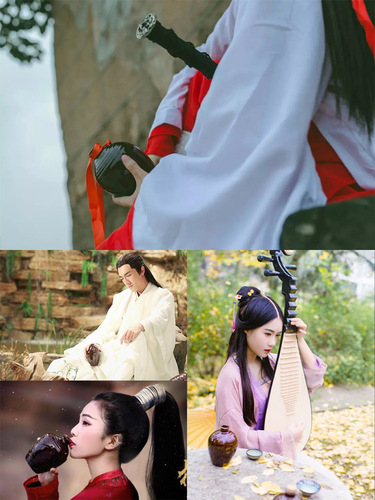 S588 ceramic wine bottle, small wine jar, jug, household 1 catties roasted flower soaking wine jar, clay pottery, one pound red black glaze