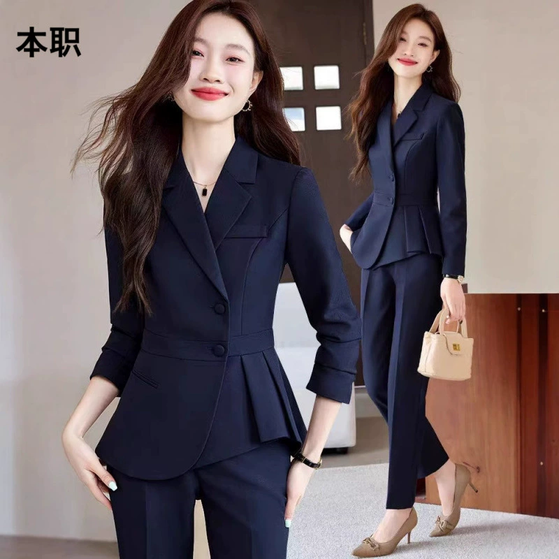 [Медицинская эстетика] Костюм костюм высокого класса Чувство Женская одежда Деловая одежда Высококачественная рабочая одежда ювелирного магазина