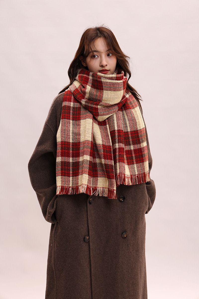 Couple Winter Thickened Versatile Student Giving Boyfriend Birthday Gift 2024 New High end Luxury Scarf_voghion.com