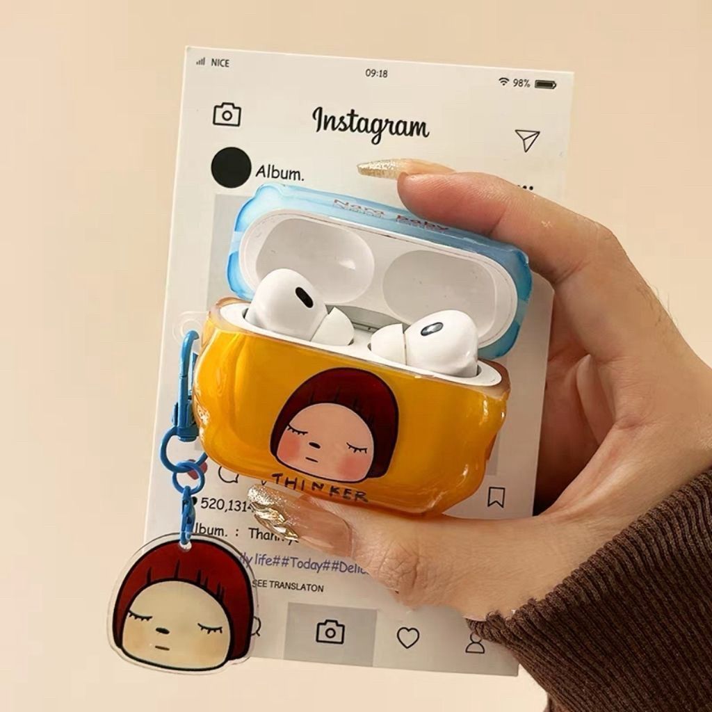 Caricatura Nara Meizhi AirPods Pro3 AirPods 4 generación 5 generación Apple auriculares Bluetooth image 2