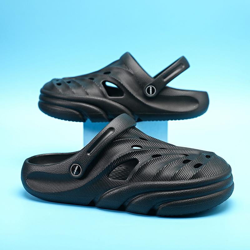 Verano nuevo anti-deslizante de fondo suave zapatos de agujero hombre zapatillas de playa al aire libre EVA zapatillas casuales antideslizantes