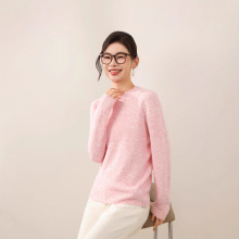 一线成衣女士2025秋冬新款宽松简约气质针织打底衫毛衣内搭加厚