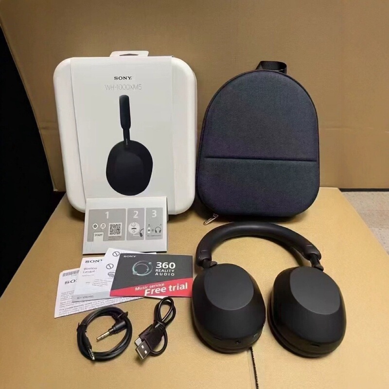 Wh-1000Xm5 Wireless Bluetooth Noise-Cancelling Headphones, Upgraded Version of the 1000Xm4
