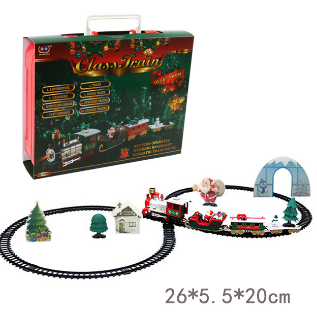 Cross-border supply of boys toy car electric track train toy Christmas train children's electric foreign trade new