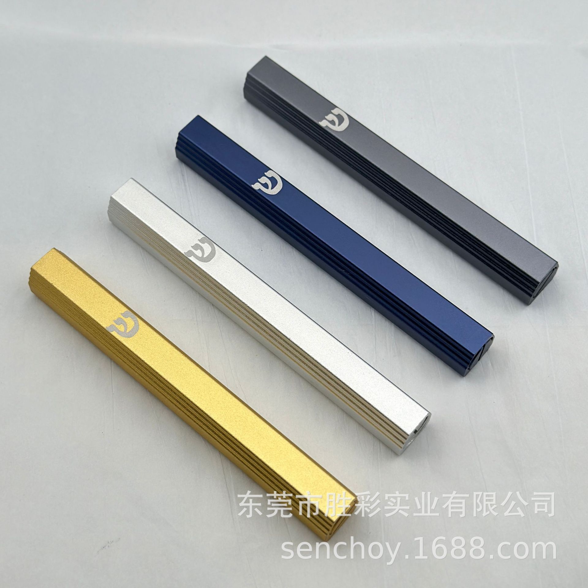 厂家现货铝合金门柱以色列装饰品无孔背胶门柱Aluminum Mezuzah