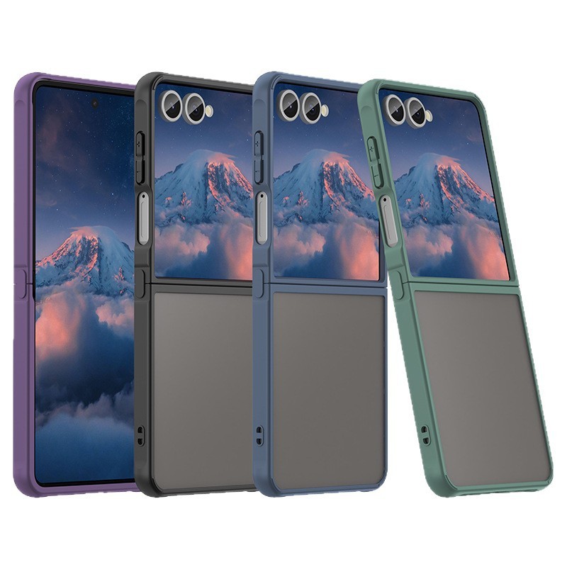 Galaxy Z Flip7 保護カバー Samsung Z Fold7 携帯電話ケース 肌に優しい PC+TPU 落下防止つや消しに適しています。|undefined