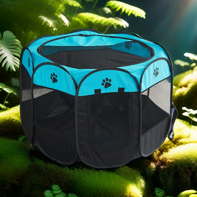 Amazon трансграничный дом по производству кошек Кошка складная восьмиугольная клетка