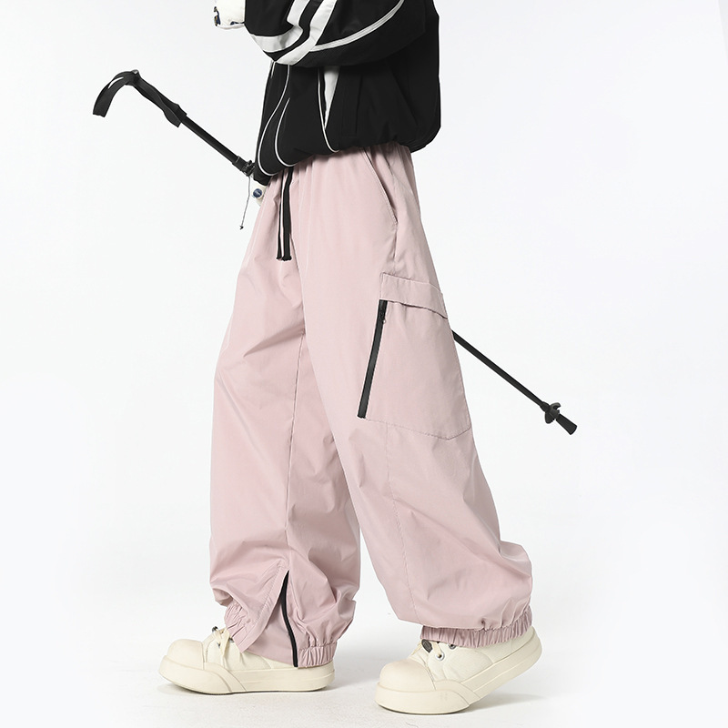 Outdoor Ski Pants for Men and Women, Waterproof and Windproof, Suitable for Temperatures Below -40 Degrees in Northeast China, Winter Fleece-Lined Snowboard Pants Outdoor Ski Pants for Men and Women, Waterproof and Windproof, Suitable for Temperatures Below -40 Degrees in Northeast China, Winter Fleece-Lined Snowboard Pants