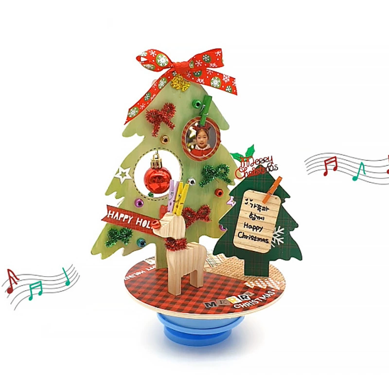 Music box DIY constructor, handmade creative minifigure decoration, birthday & holiday gift