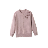 中秋节新款妈妈装夏装长袖T恤洋气中老年女衣服秋冬薄款针织毛衣，女装针织衫/毛衣，妃慕昵服饰