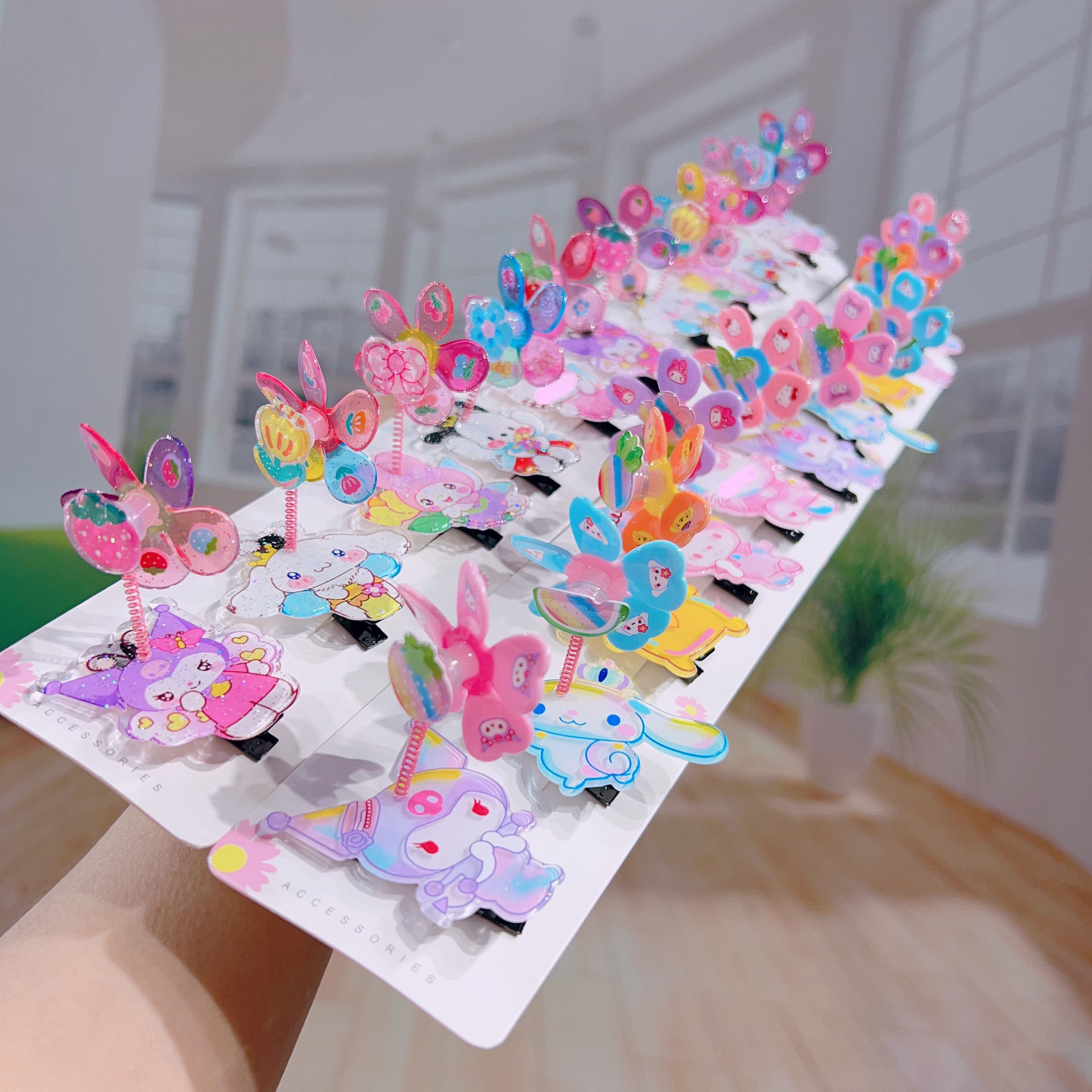 Transparent cartoon cute windmill toy