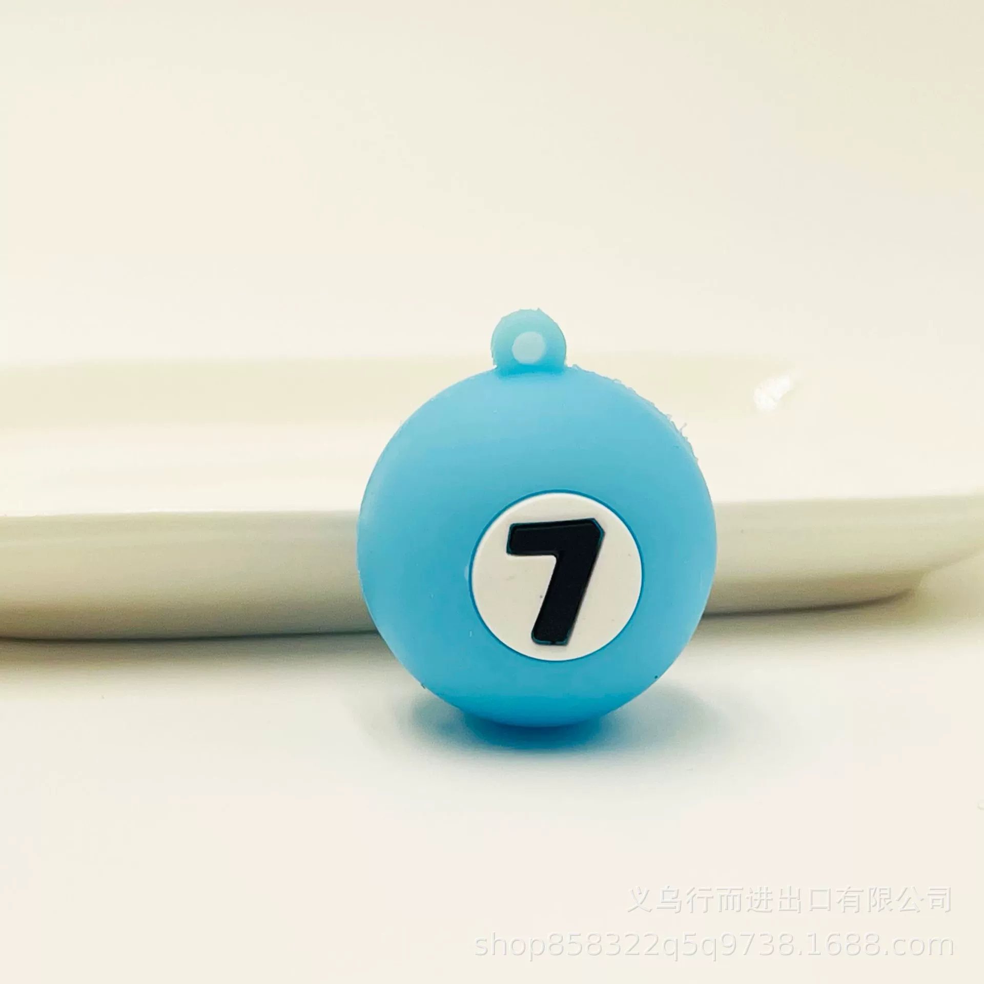 Creative pool, realistic table keychain, pendant from soft rubber for students, Birthday gift