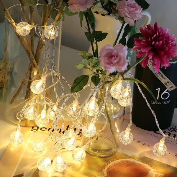 Warm color crystal lamp