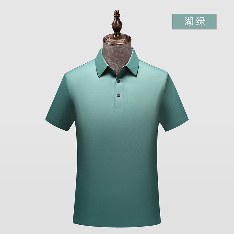 Brocado a cuadros amoníaco sin costuras 5A antibacteriano color sólido cuello de segundo nivel camisa de polo logotipo impreso personalizado ropa de trabajo de secado rápido overoles