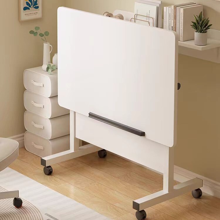 Foldable with Roller Movable Lifting Simple Household Bedroom Bedside Small Table Laptop Folding Table