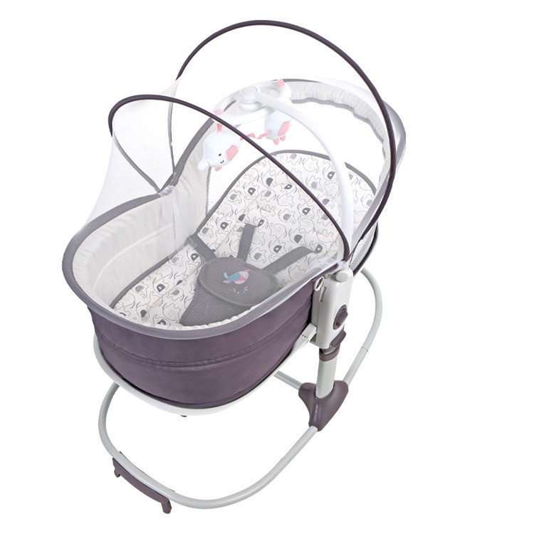 Factory Wholesale Baby Shaker Liftable Portable Shaker Electric Vibration Soothing Newborn Bedside Bed Can Sit and Lie down