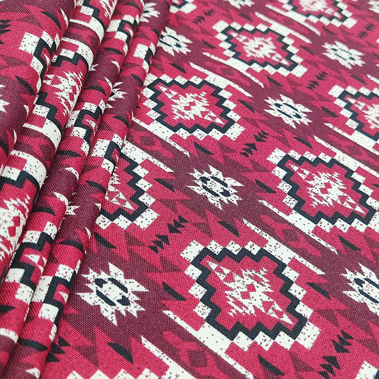 Nuevo diseño floral impresión activa 100% algodón impresión tela de ropa de lona image 6