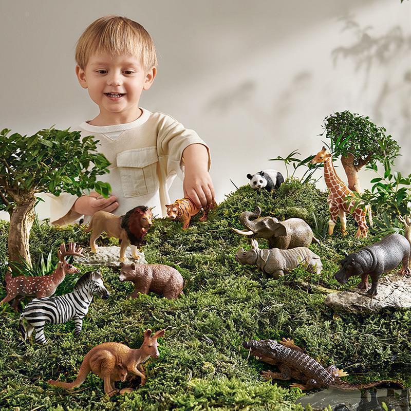 Nuevos productos en línea de PVC para niños juguetes modelo de simulación de animales para niños niñas juegos de regalo de educación temprana transfronterizos