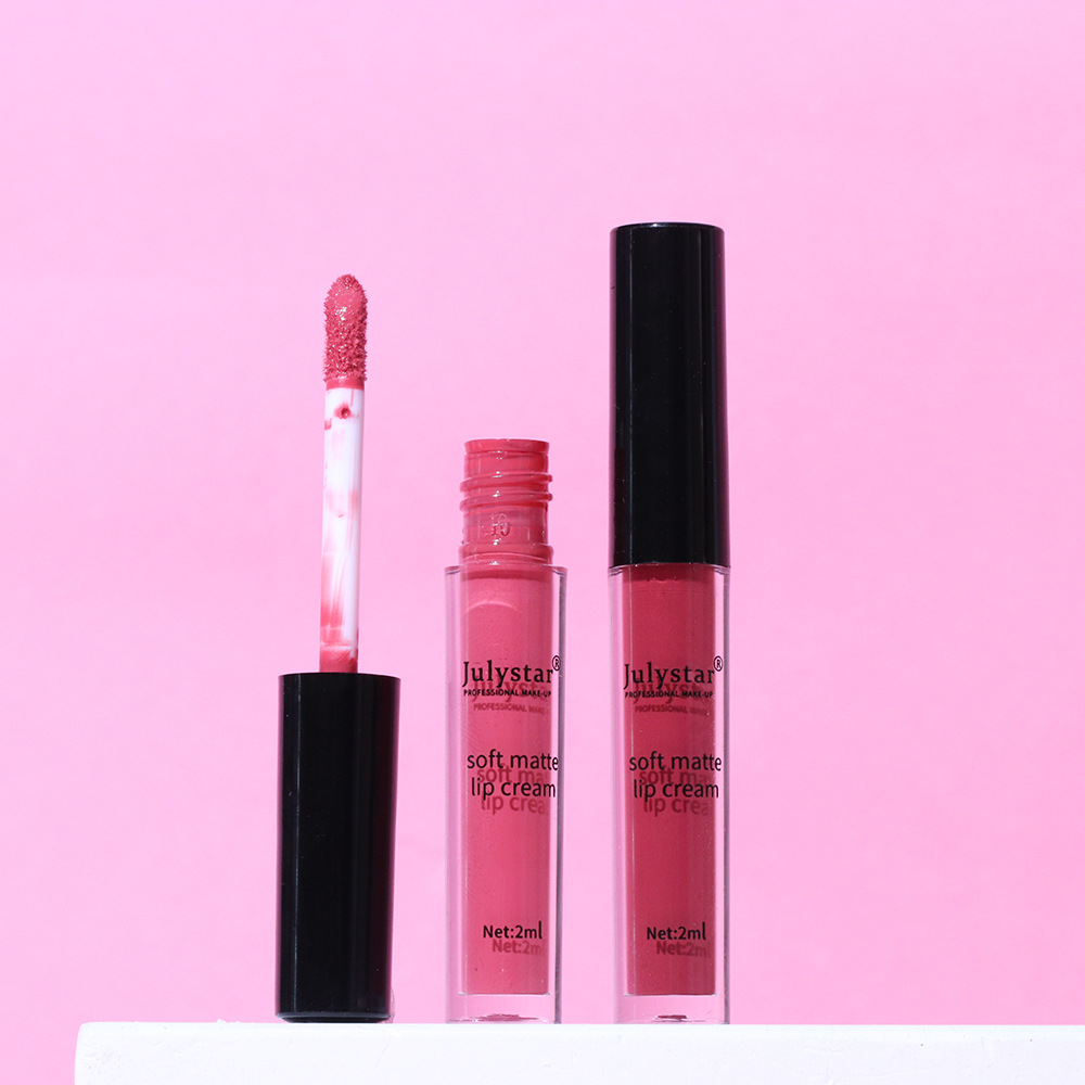 European and American cross-border water mist matte liquid lipstick for women's Christmas makeup, moisturizing and long-lasting, non-stick cup lip gloss and lip gloss wholesale undefined