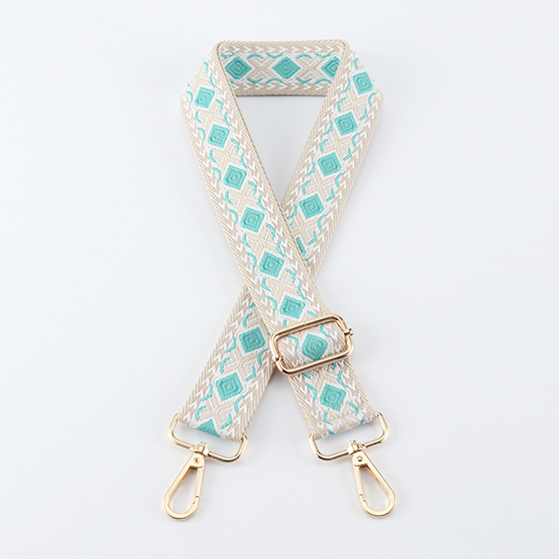 New Jacquard Bag Strap 3.8cm Bag Accessories Shoulder Strap Adjustable Single Shoulder Crossbody Women's Bag Replaceable Long Strap_voghion.com