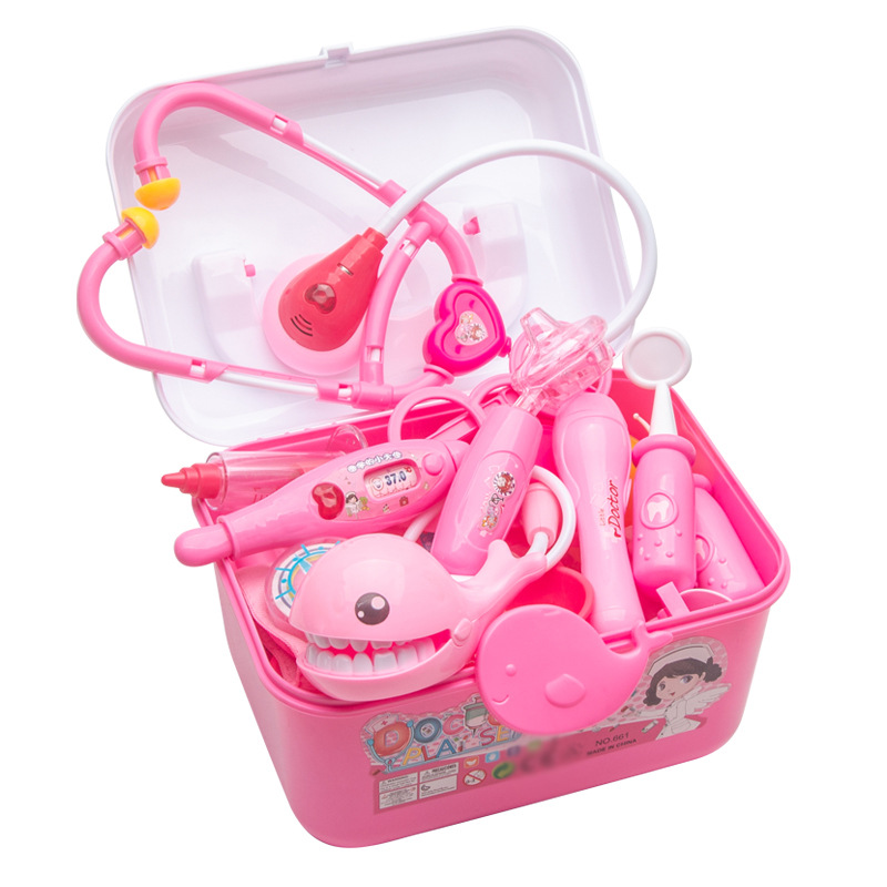 Bebé DE LOS NIÑOS simulación juego médico juego casa juguete Cuidado conjunto completo traje supermercado puesto en el mercado nocturno